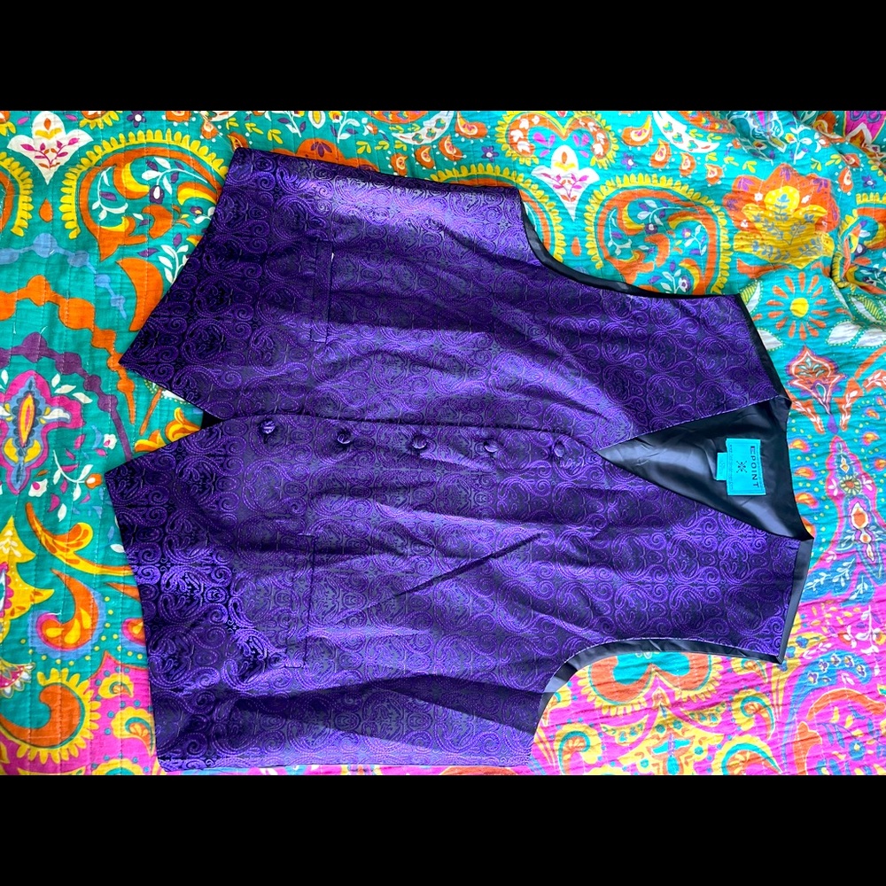 Suit Vest- Pleasantly Purple